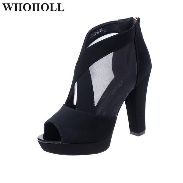 dress shoes women sandals summer 10cm thick high heels peep toe breahtable mesh solid black female sandlas with platform
dress shoes women sandals summer 10cm thick high heels peep toe breahtable mesh solid black female sandlas with platform