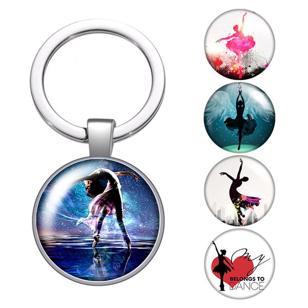 love dancing dance girl ballet beauty glass cabochon keychain bag car key rings holder silver plated key chains men women gifts
love dancing dance girl ballet beauty glass cabochon keychain bag car key rings holder silver plated key chains men women gifts
