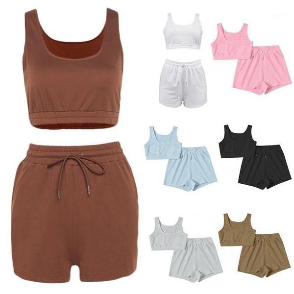 women's tracksuits women summer 2 piece outfits set sleeveless tank crop high waist drawstring loose shorts solid color tracksuit, Gray
women's tracksuits women summer 2 piece outfits set sleeveless tank crop high waist drawstring loose shorts solid color tracksuit, Gray