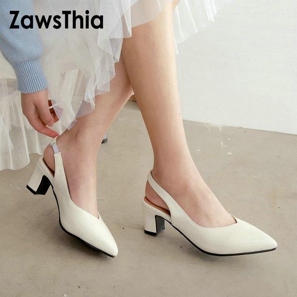 zawsthia pu faux suede white pink pointed toe square med high heels woman sandals casual women slingback big size 33-46, Black
zawsthia pu faux suede white pink pointed toe square med high heels woman sandals casual women slingback big size 33-46, Black