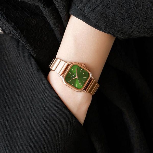 wristwatches women's watch 2021 niche light luxury bracelet waterproof small square, Slivery;brown
wristwatches women's watch 2021 niche light luxury bracelet waterproof small square, Slivery;brown