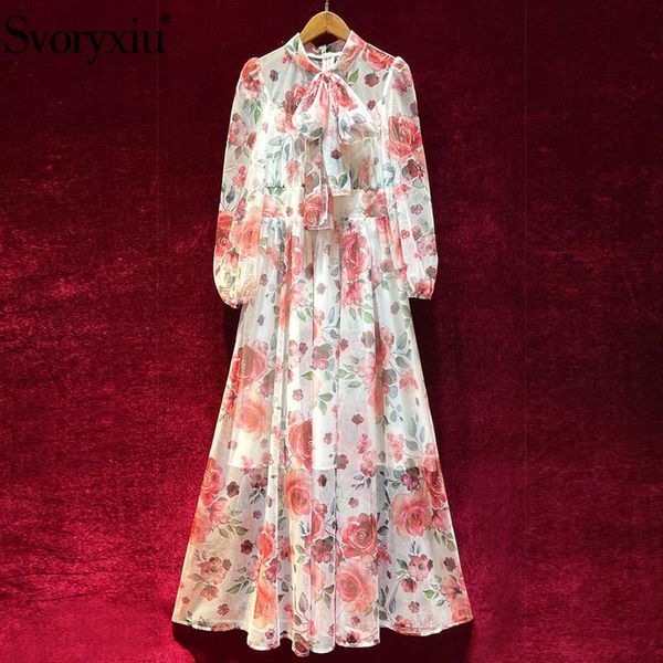 casual dresses svoryxiu runway summer elegant flower print mesh maxi dress women's fashion bow collar lantern sleeve vintage long, Black;gray
casual dresses svoryxiu runway summer elegant flower print mesh maxi dress women's fashion bow collar lantern sleeve vintage long, Black;gray