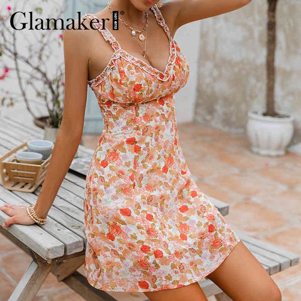glamaker ruffle floral printed holiday beach sundress summer party sleevelss a-line short dress fashion elegant v neck dress new 210412, Black;gray
glamaker ruffle floral printed holiday beach sundress summer party sleevelss a-line short dress fashion elegant v neck dress new 210412, Black;gray