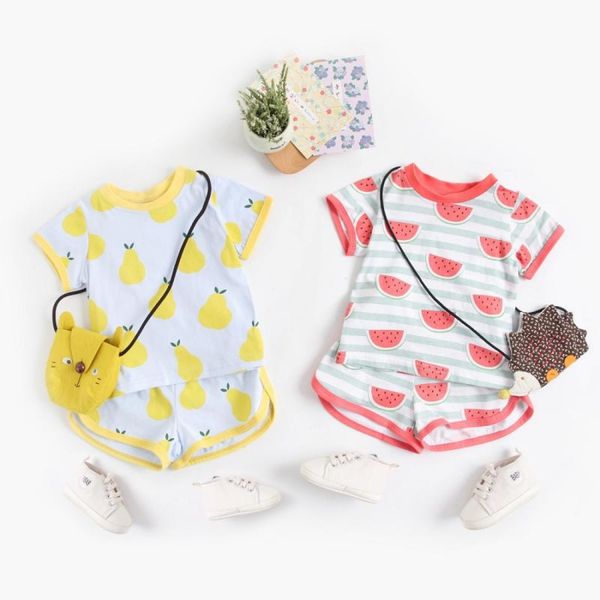 clothing sets summer girls outfits cute fruit print t-shirts shorts set sport suits baby toddler pajamas kids clothes, White
clothing sets summer girls outfits cute fruit print t-shirts shorts set sport suits baby toddler pajamas kids clothes, White