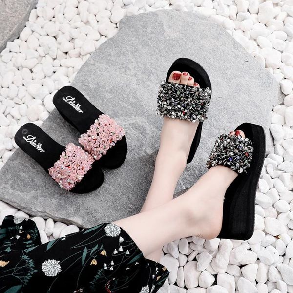 slippers women summer flower clip toe flip flops woman casual shoes 2021 wedges female beach zapatos de mujer#g20, Black
slippers women summer flower clip toe flip flops woman casual shoes 2021 wedges female beach zapatos de mujer#g20, Black