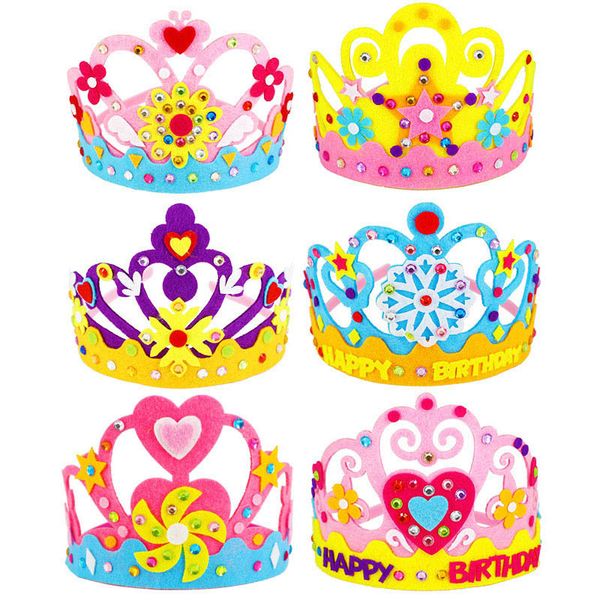 3Pcs/Set Non-woven Fabric Children Kids Birthday Crown Hat DIY Material Kindergarten Kids Handcraft Birthday Hats
3Pcs/Set Non-woven Fabric Children Kids Birthday Crown Hat DIY Material Kindergarten Kids Handcraft Birthday Hats