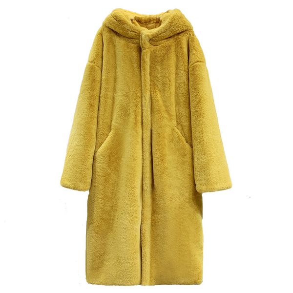 women's wool & blends fashion rex rabbit long fur coat winter luxury hooded imitation mink thick warm plush jacket loose overcoat, Black
women's wool & blends fashion rex rabbit long fur coat winter luxury hooded imitation mink thick warm plush jacket loose overcoat, Black