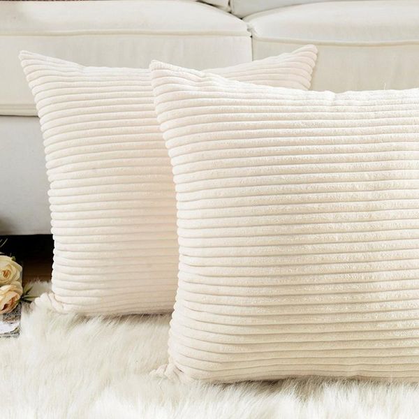 cushion/decorative pillow simple monochrome plush pillowcase soft fur furry cushion cover corn strips square waist throw gifts 45x45cm
cushion/decorative pillow simple monochrome plush pillowcase soft fur furry cushion cover corn strips square waist throw gifts 45x45cm