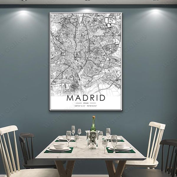 paintings black and white spain city map the madrid poster hd print wall art canvas nordic landscape painting for home decor
paintings black and white spain city map the madrid poster hd print wall art canvas nordic landscape painting for home decor