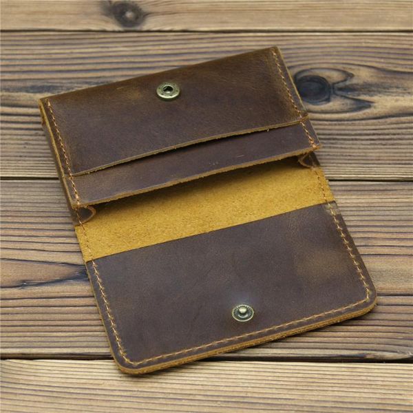 card holders whosale 100% genuine leather men holder vintage style crazy horse wallets for s 6.5*10.5cm, Brown;gray
card holders whosale 100% genuine leather men holder vintage style crazy horse wallets for s 6.5*10.5cm, Brown;gray