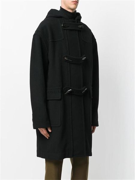 men's trench coats autumn/winter hooded solid color ox horn button double row double-sided woolen coat loose casual, Tan;black
men's trench coats autumn/winter hooded solid color ox horn button double row double-sided woolen coat loose casual, Tan;black