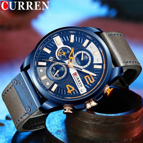wristwatches curren chronograph man wristwatch calendar sport men watch military classic genuine leather male clock 8393, Slivery;brown
wristwatches curren chronograph man wristwatch calendar sport men watch military classic genuine leather male clock 8393, Slivery;brown