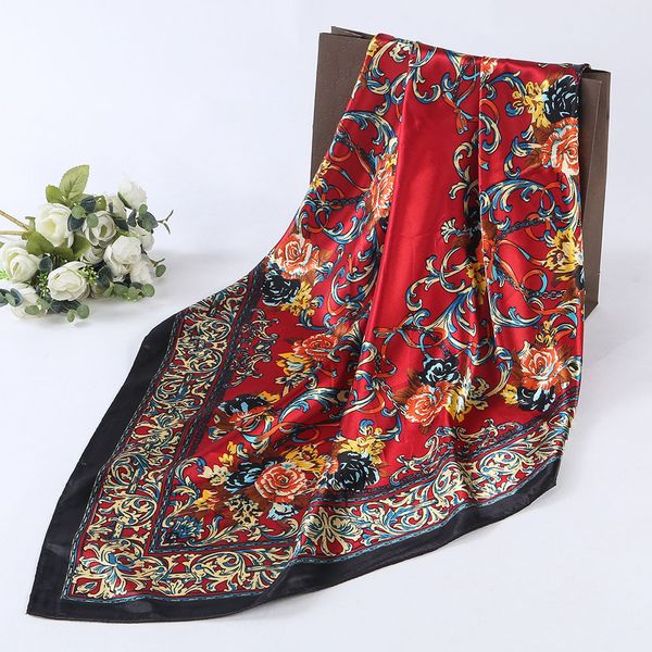 floral print silk scarf 2021 women small soft squares pleated hair scarf fashion multicolor shawl kerchief neck wrap bandanas, Blue;gray
floral print silk scarf 2021 women small soft squares pleated hair scarf fashion multicolor shawl kerchief neck wrap bandanas, Blue;gray