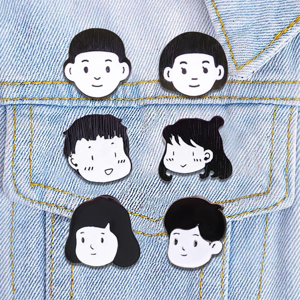 pins, brooches earofcorn cute boy girl brooch creative cartoon simple couple accessories men and women trend small fresh badge, Gray
pins, brooches earofcorn cute boy girl brooch creative cartoon simple couple accessories men and women trend small fresh badge, Gray