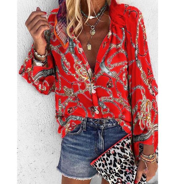 womens blouses long sleeves casual women v neck button cardigan loose print office ladies thin spring summer, White
womens blouses long sleeves casual women v neck button cardigan loose print office ladies thin spring summer, White