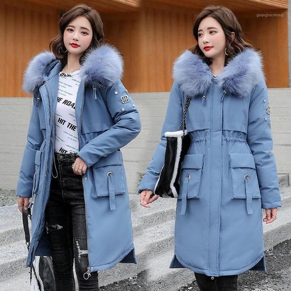 women's down & parkas 2021 winter women solid big fur collar hooded long padded coat office lady b large pokcet thick jackets parker bl, Black
women's down & parkas 2021 winter women solid big fur collar hooded long padded coat office lady b large pokcet thick jackets parker bl, Black