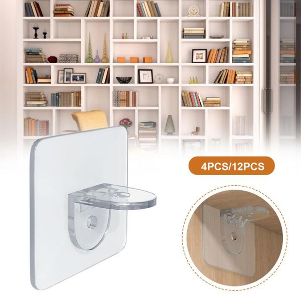 hooks & rails 12pcs adhesive shelf support pegs punch-clear wall hangers for kitchen cabinet household accessories
hooks & rails 12pcs adhesive shelf support pegs punch-clear wall hangers for kitchen cabinet household accessories