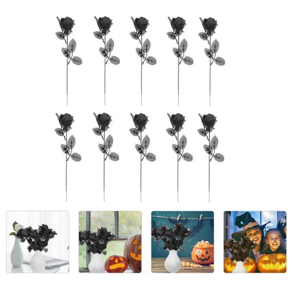 charm bracelets 10pcs eyeball rose flower indoor layout decoration, Golden;silver