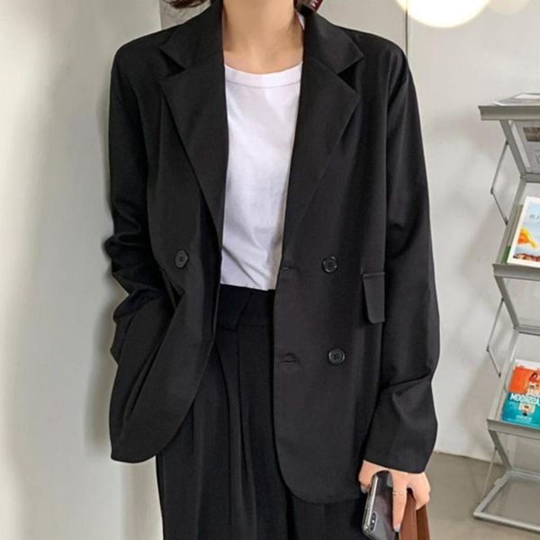 women's suits & blazers office lady blazer coats lapel long sleeve solid cardigan jackets black plus size lining pocket 2 colors, White;black 
women's suits & blazers office lady blazer coats lapel long sleeve solid cardigan jackets black plus size lining pocket 2 colors, White;black