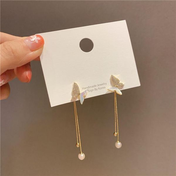 dangle & chandelier korean pearl zircon rhinestone earrings for women shell butterfly female 2021 drop two ways to wear, Silver
dangle & chandelier korean pearl zircon rhinestone earrings for women shell butterfly female 2021 drop two ways to wear, Silver