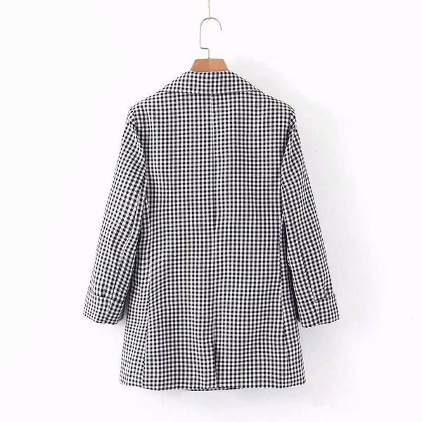 jackets retro plaid loose casual double-breasted lapel long sleeves female jacket korean version of sweet chic women's coat, Black;brown
jackets retro plaid loose casual double-breasted lapel long sleeves female jacket korean version of sweet chic women's coat, Black;brown