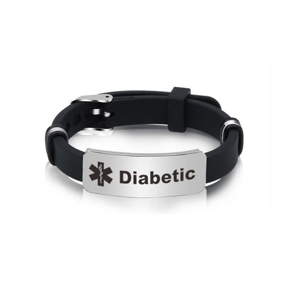 type 1 diabetes silicone bracelet alert id bangle adjustable bracelets wristband for men woman stainless steel jewelry charm, Golden;silver
type 1 diabetes silicone bracelet alert id bangle adjustable bracelets wristband for men woman stainless steel jewelry charm, Golden;silver