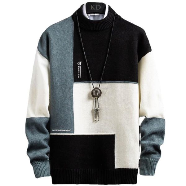 men's sweaters winter cashmere warm sweater men turtleneck mens pullover patchwork slim fit knitted christmas jumper, White;black
men's sweaters winter cashmere warm sweater men turtleneck mens pullover patchwork slim fit knitted christmas jumper, White;black