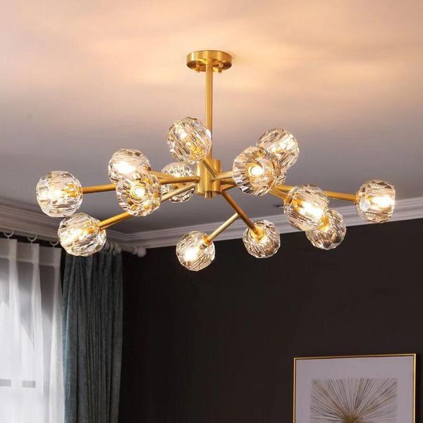 modern crystal living room lamp iron nordic chandelier study bedroom dining chandelier15 lights pendant lamps
modern crystal living room lamp iron nordic chandelier study bedroom dining chandelier15 lights pendant lamps