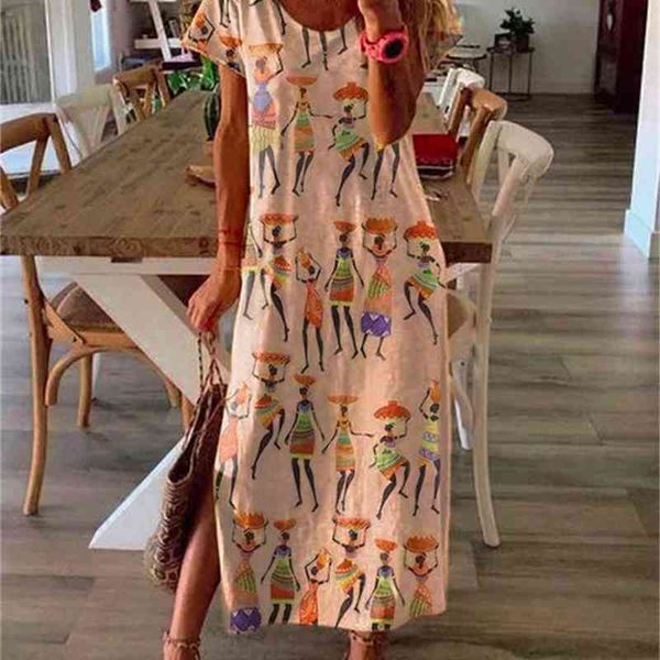 fine national popular women's loose long skirt ethnic style digital printing short sleeve, Red
fine national popular women's loose long skirt ethnic style digital printing short sleeve, Red