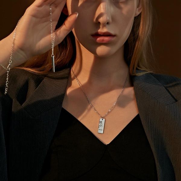 pendant necklaces korean letter stainless steel forever couple necklace king and queen holding hands pattern winter sweater chain wholesale, Silver
pendant necklaces korean letter stainless steel forever couple necklace king and queen holding hands pattern winter sweater chain wholesale, Silver