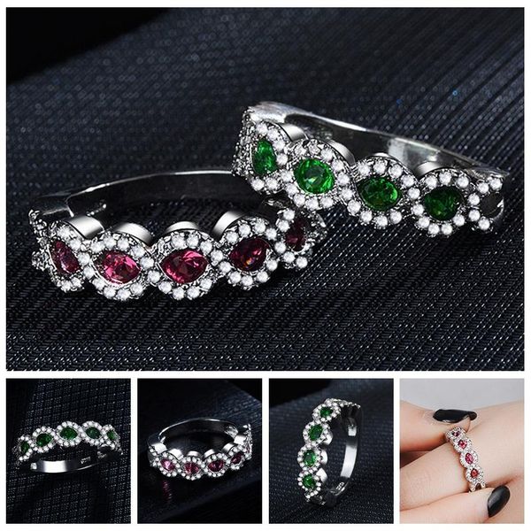 wedding rings micro-set zircon engagement for women silver color fashion green stripe ring, Slivery;golden
wedding rings micro-set zircon engagement for women silver color fashion green stripe ring, Slivery;golden