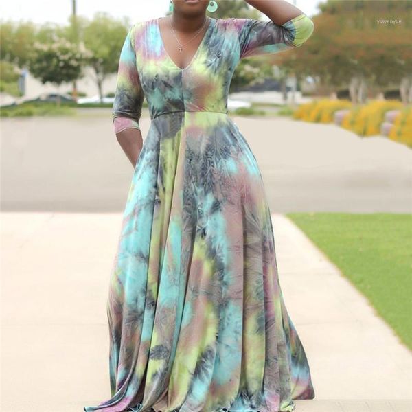 casual dresses plus size 3xl 5xl women long dress tie dye v neck three quarter sleeve big sizes a line drapped office ladies maxi, Black;gray
casual dresses plus size 3xl 5xl women long dress tie dye v neck three quarter sleeve big sizes a line drapped office ladies maxi, Black;gray