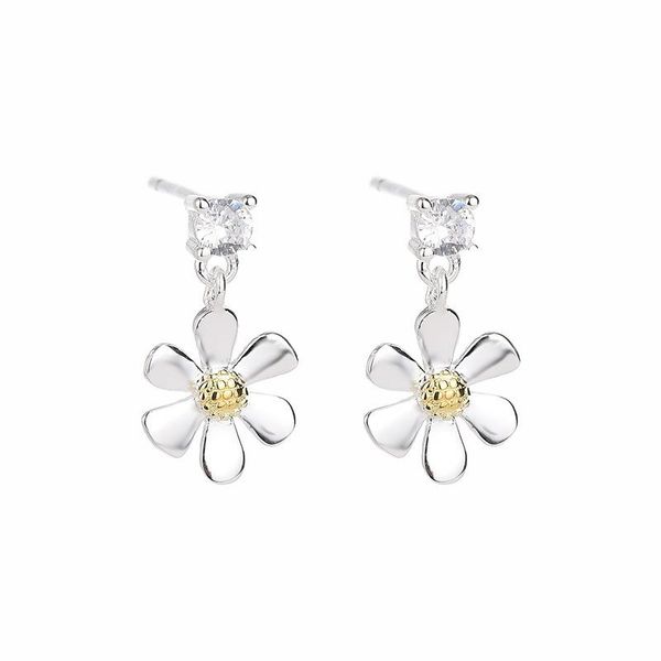 100% 925 sterling silver studs earrings for women chic flower shaped daisy women's engagement jewelry gifts girls stud, Golden;silver
100% 925 sterling silver studs earrings for women chic flower shaped daisy women's engagement jewelry gifts girls stud, Golden;silver