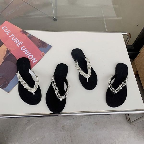 slippers casual summer women's shoes low rubber flip flops slides string bead pantofle luxury flat hawaiian 2021 pu fashion rome, Black
slippers casual summer women's shoes low rubber flip flops slides string bead pantofle luxury flat hawaiian 2021 pu fashion rome, Black