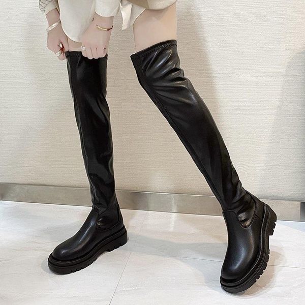 boots winter women knee high black long plat platform leather thigh bootsthick sole booties riding botas mujer
boots winter women knee high black long plat platform leather thigh bootsthick sole booties riding botas mujer