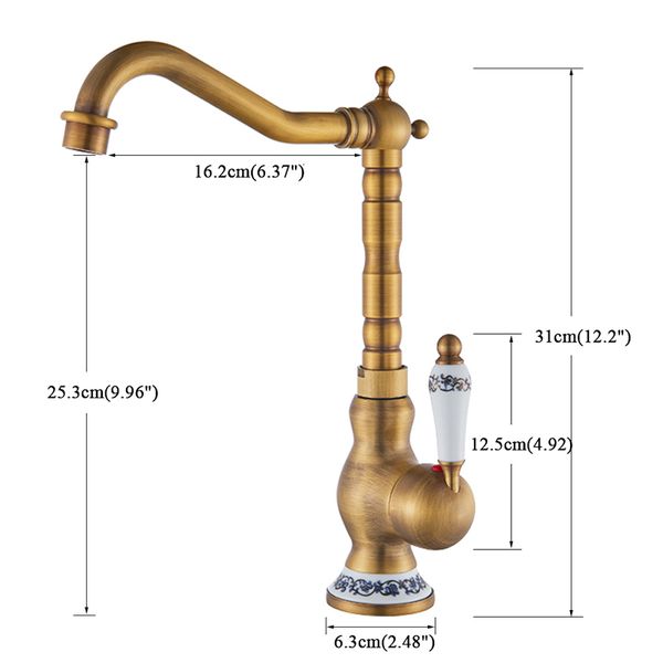 bathroom sink faucets euro retro antique brass basin porcelain creamic single handle mixer tap 360 rotation torneiras 0vhd
bathroom sink faucets euro retro antique brass basin porcelain creamic single handle mixer tap 360 rotation torneiras 0vhd