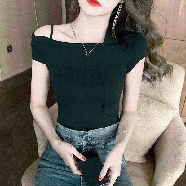 korean t shirts women tshirt woman slanted shoulder collar short sleeve shirt summer 2021 tee femme women's t-shirt, White
korean t shirts women tshirt woman slanted shoulder collar short sleeve shirt summer 2021 tee femme women's t-shirt, White