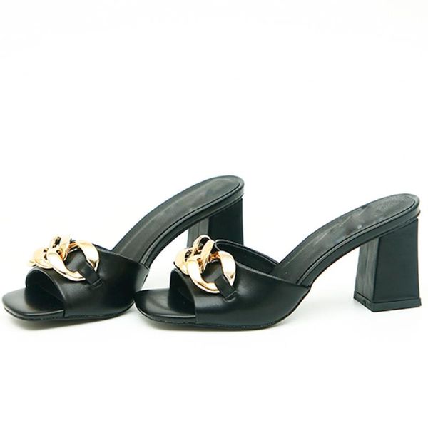 dress shoes ribetrini fashion brand open peep toe metal chian slip on women pumps casual block high heels summer designer woman, Black
dress shoes ribetrini fashion brand open peep toe metal chian slip on women pumps casual block high heels summer designer woman, Black
