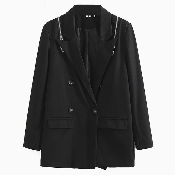 plus size outerwear & coats autumn 2021 blazer size&curve women's clothes outwear fashion heavy craft ol shoulder zipper decoration sui, Black
plus size outerwear & coats autumn 2021 blazer size&curve women's clothes outwear fashion heavy craft ol shoulder zipper decoration sui, Black