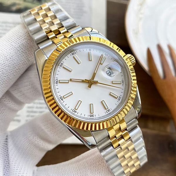 classic mans watch 41mm and 36mm automatic mechanical wristwatches business couples wristwatch montre de luxe watches for men, Slivery;golden
classic mans watch 41mm and 36mm automatic mechanical wristwatches business couples wristwatch montre de luxe watches for men, Slivery;golden