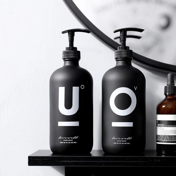 bathroom 500ml soap dispenser bath black glass shampoo bottles home shower gel hand washing empty refill sub-bottle liquid
bathroom 500ml soap dispenser bath black glass shampoo bottles home shower gel hand washing empty refill sub-bottle liquid