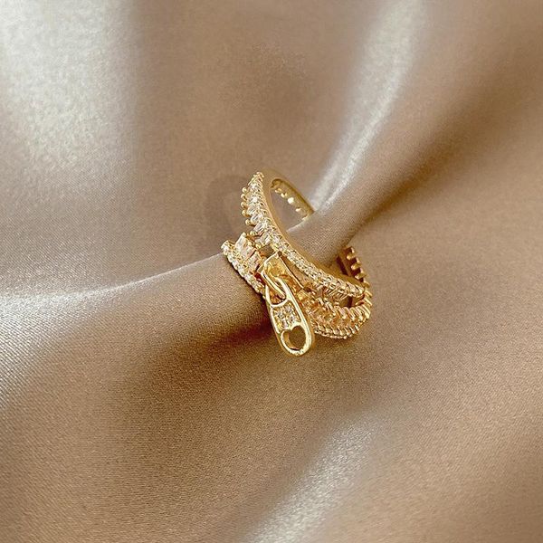 wedding rings zipper shape zircon gold opening creative individual open ring adjustable trendy women party jewelry decorate, Slivery;golden
wedding rings zipper shape zircon gold opening creative individual open ring adjustable trendy women party jewelry decorate, Slivery;golden
