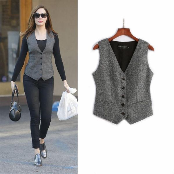 women's vests european and american high-quality fan er autumn winter wild ladies vest coat large size, Black;white
women's vests european and american high-quality fan er autumn winter wild ladies vest coat large size, Black;white