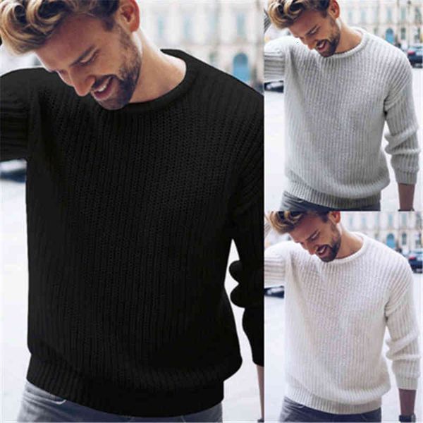 men's sweaters mens solid color knitting fashion trend long sleeve round neck pullover sweater male spring plus size loose casual botto, White;black
men's sweaters mens solid color knitting fashion trend long sleeve round neck pullover sweater male spring plus size loose casual botto, White;black