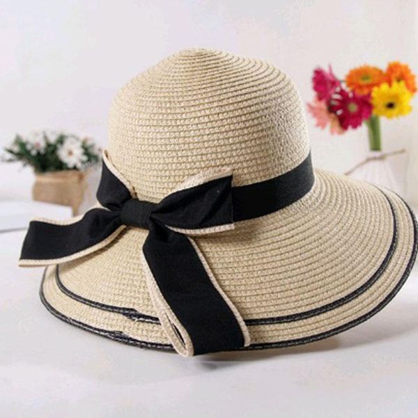 wide brim hats summer for women flat outdoor sunscreen foldale sun hat with big bow beach female ladies sunhat, Blue;gray
wide brim hats summer for women flat outdoor sunscreen foldale sun hat with big bow beach female ladies sunhat, Blue;gray