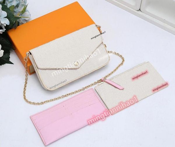 2022 new 3-piece set luxurys handbags chain shoulder bag designers crossbody bag style women handbags and purse new style, Red;black 
2022 new 3-piece set luxurys handbags chain shoulder bag designers crossbody bag style women handbags and purse new style, Red;black