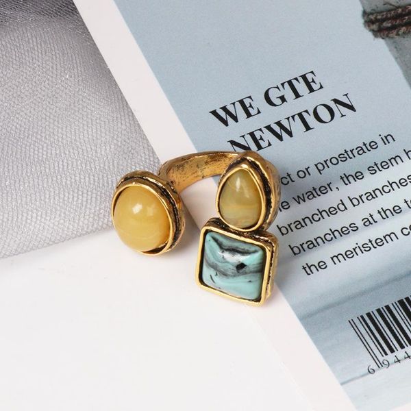 cluster rings 2021 vintage live mouth multicolor artificial gem exaggeration for women retro golden color ring female jewellery, Golden;silver
cluster rings 2021 vintage live mouth multicolor artificial gem exaggeration for women retro golden color ring female jewellery, Golden;silver