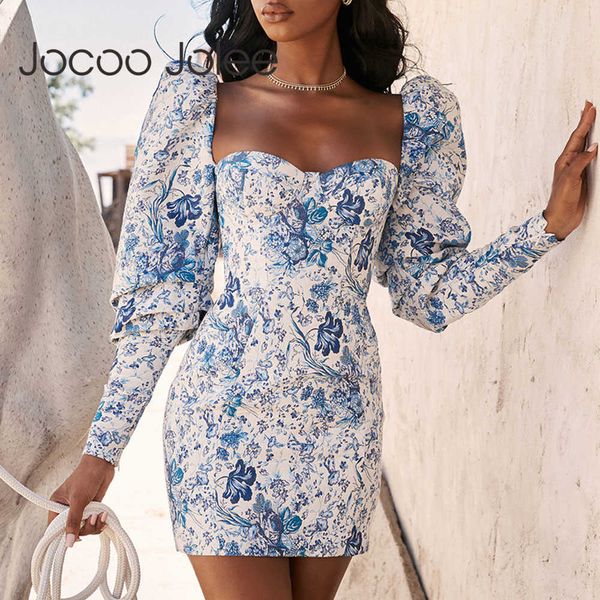 jocoo jolee vintage puff long sleeve party dress women floral print mini party dress backless bodycon dress elegant vestido 210619, Black;gray
jocoo jolee vintage puff long sleeve party dress women floral print mini party dress backless bodycon dress elegant vestido 210619, Black;gray