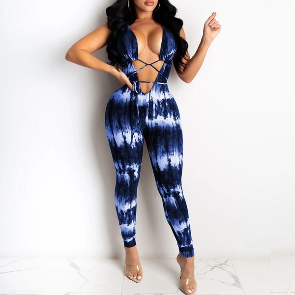 gym clothing women tie dye print sleeveless bandage v-neck jumpsuit skinny bodycon jumpsuits ladies clubwear lace up playsuits, White;black
gym clothing women tie dye print sleeveless bandage v-neck jumpsuit skinny bodycon jumpsuits ladies clubwear lace up playsuits, White;black