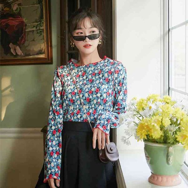 women's t-shirt vintage floral long sleeve ribbed casual tshirt korean t autumn tee fall women clothing dk8c, White
women's t-shirt vintage floral long sleeve ribbed casual tshirt korean t autumn tee fall women clothing dk8c, White